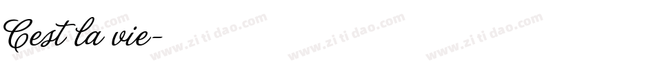 Cest la vie字体转换